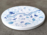 Load image into Gallery viewer, Absorbent Coaster - Blue Dragon